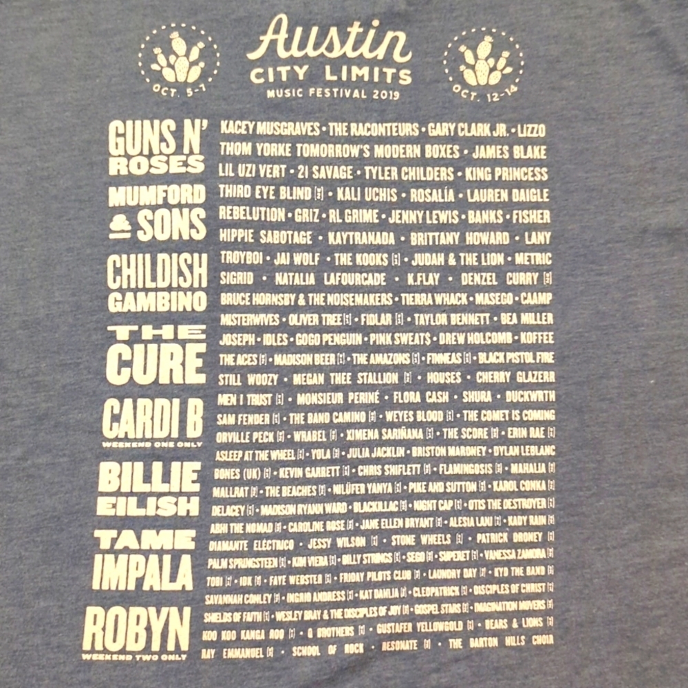 Austin City Limits Music Festival 2019 tee - Picture 6 of 11